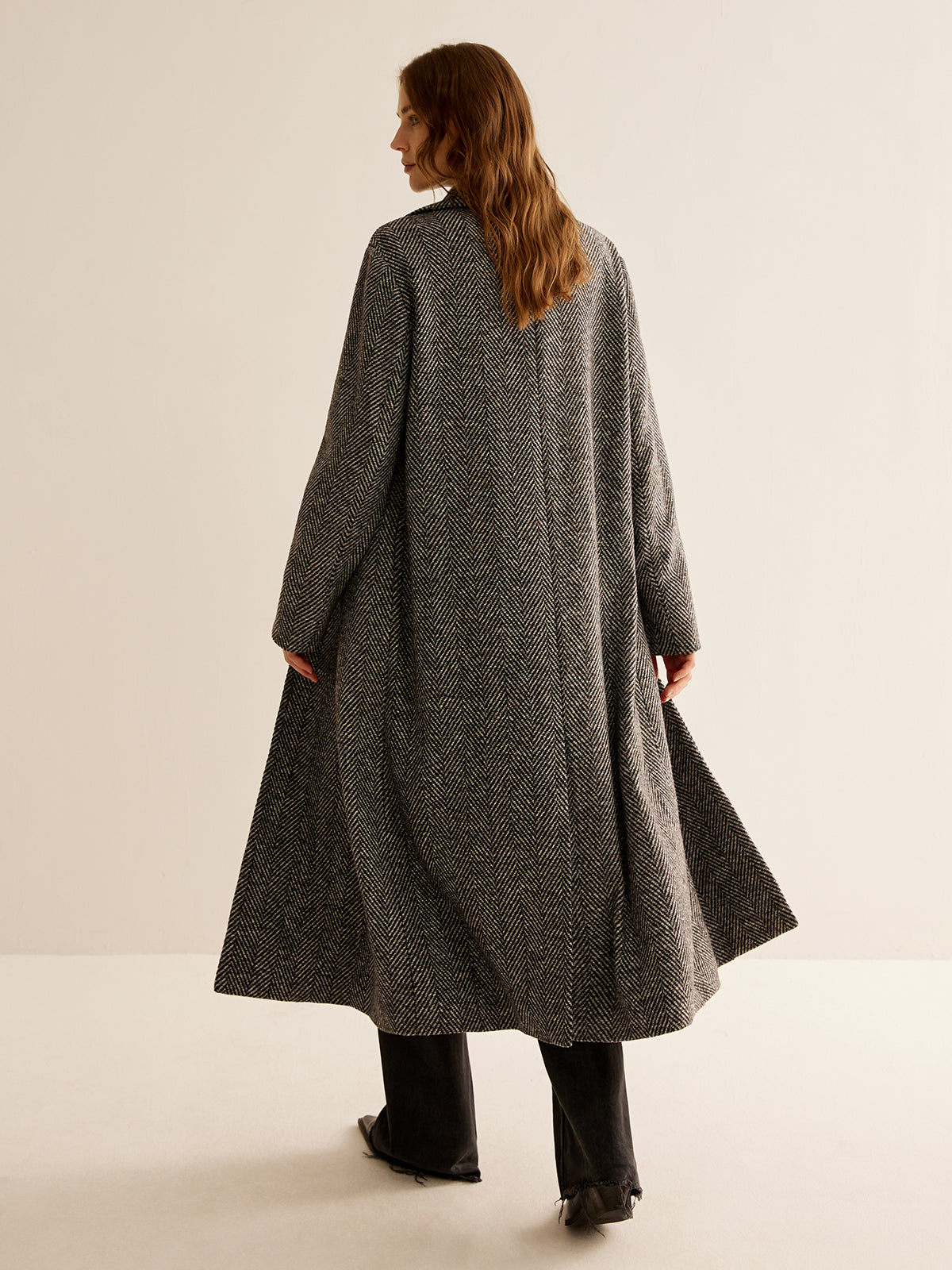 Daisy Elegance Long Woolen Coat