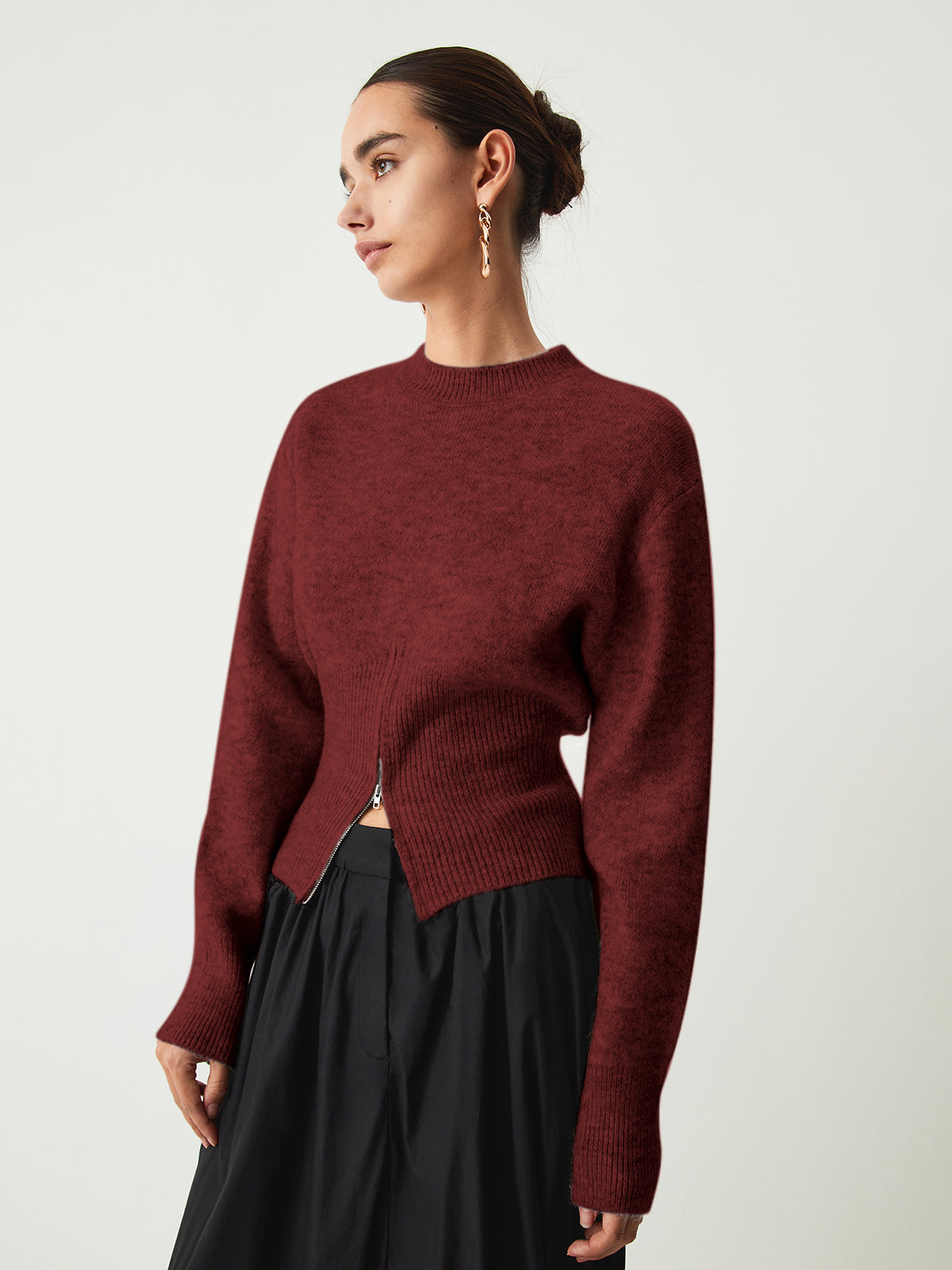 Easy Days Half Zip Plush Fuzzy Sweater