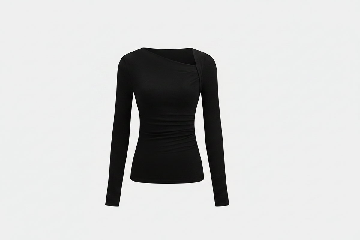 Effortless Edge Ribbed Knit Shirt