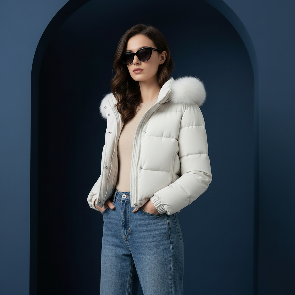Corrected cropped jacket front pose