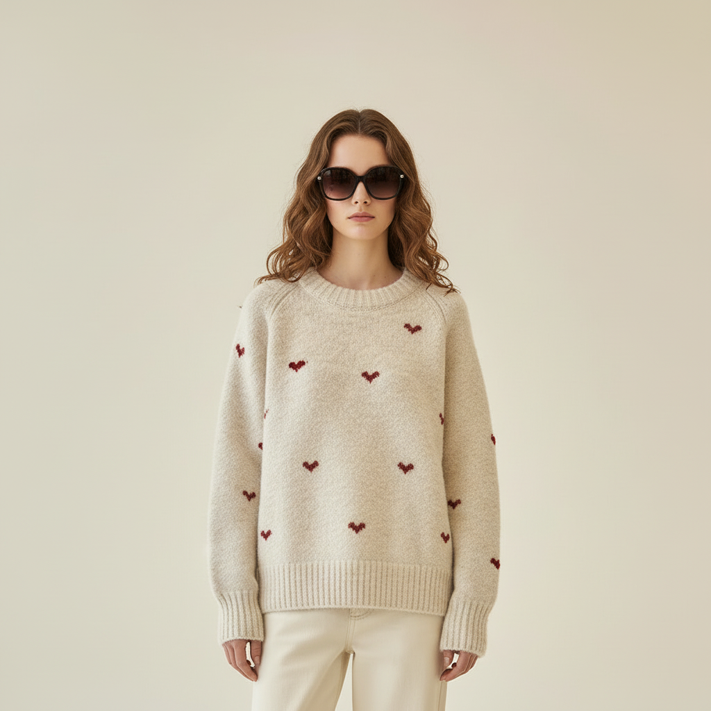 Heart sweater, upper body