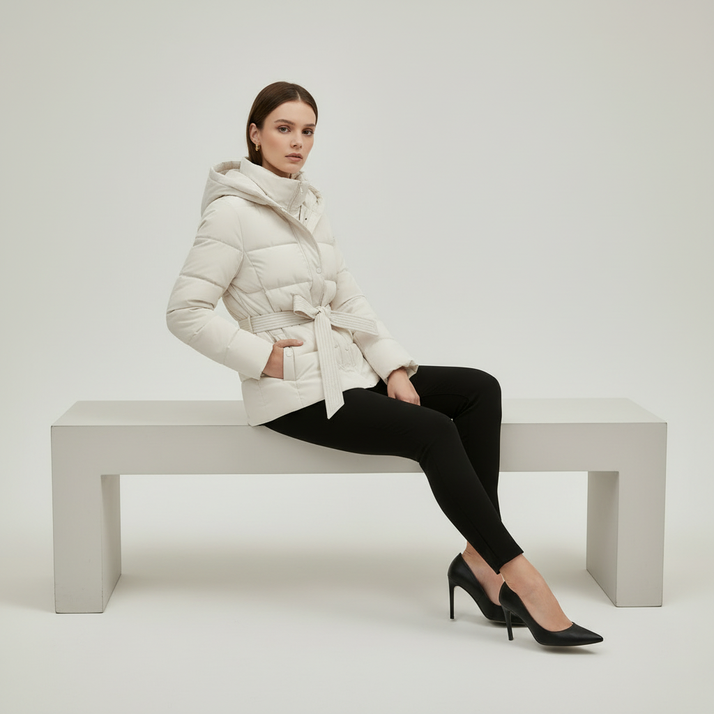 Matching seated square editorial image