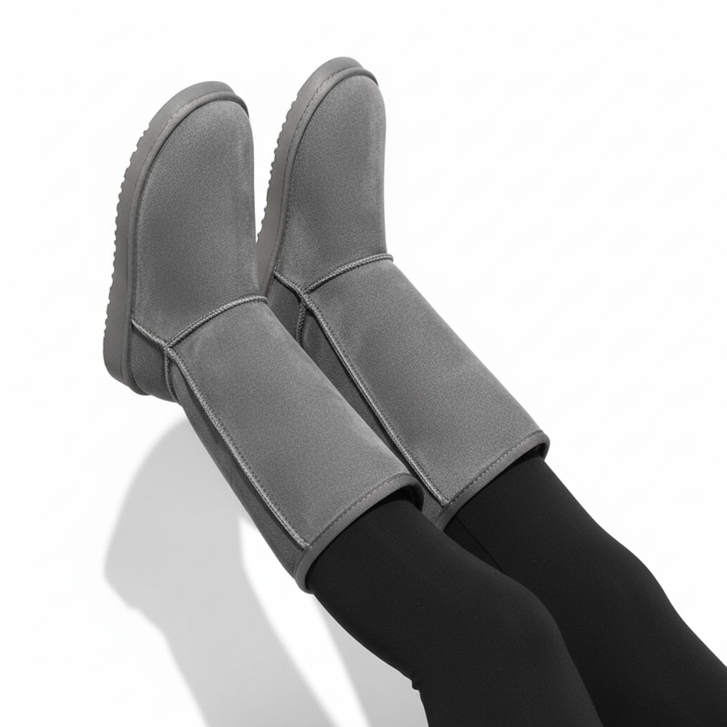 Raised boots studio pose