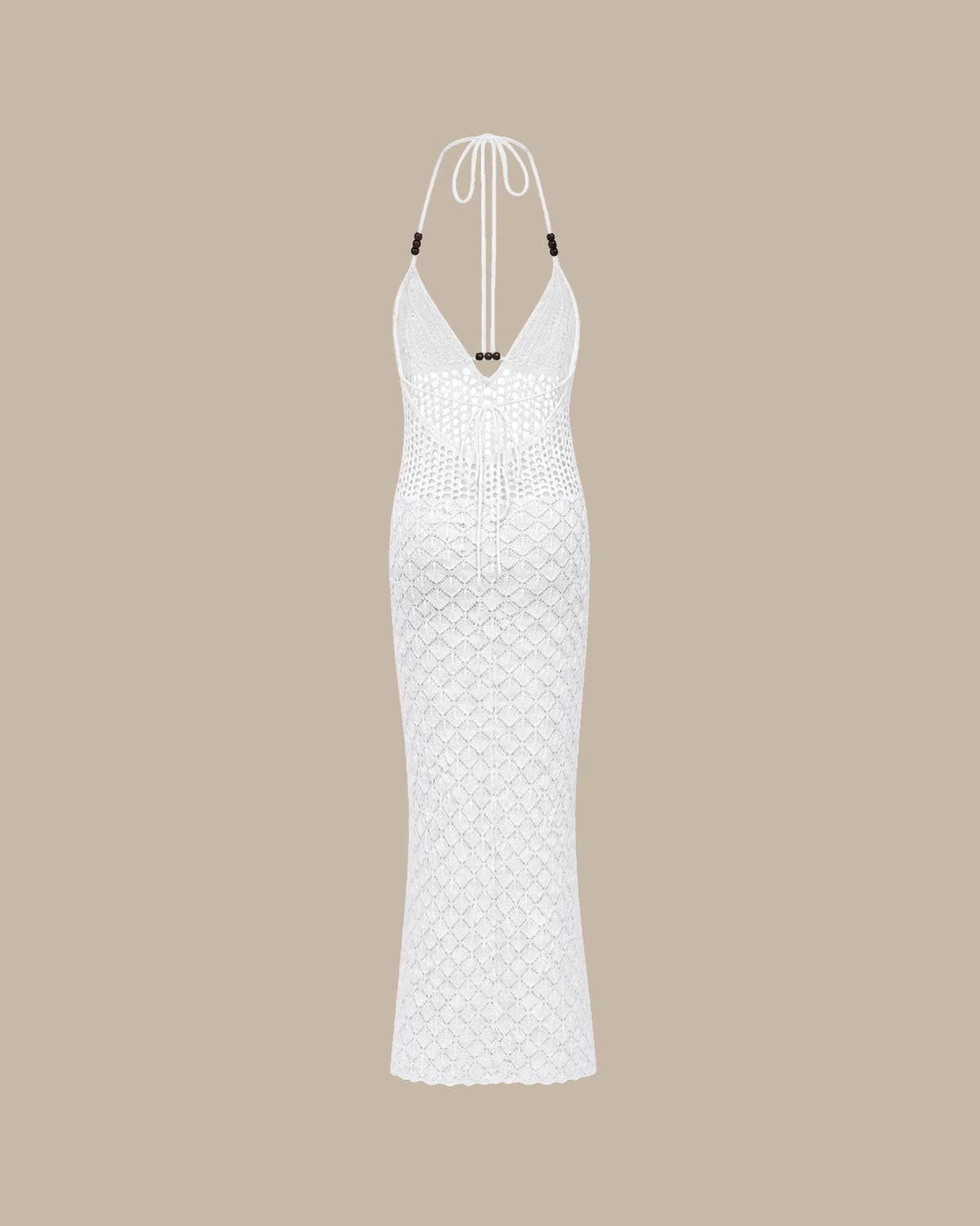 Casual Breathable Halter Knit Cover-up