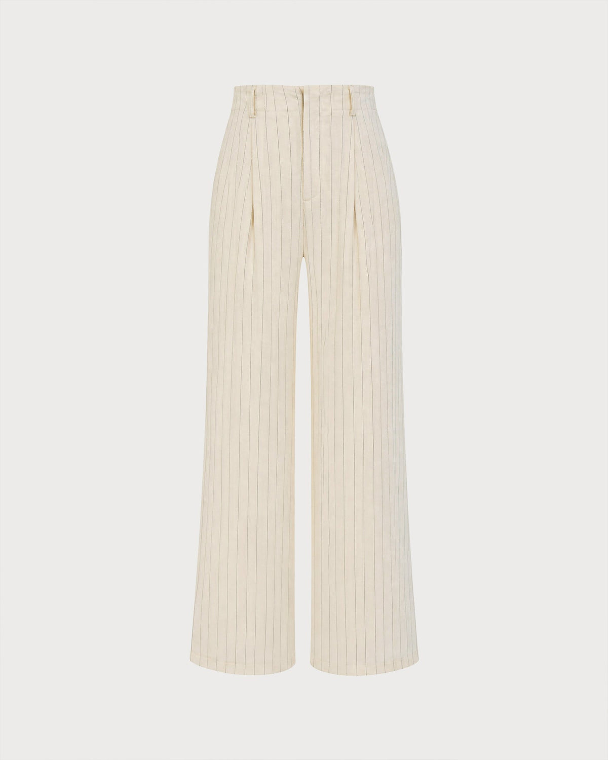 Timeless Elastic Waist Straight Pants With Pockets